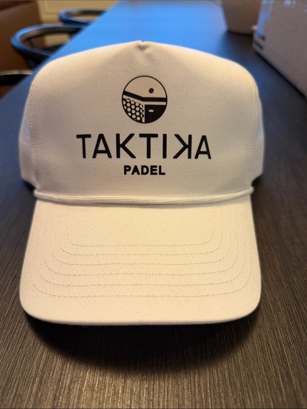 TAKTIKA Padel White Logo Baseball Cap